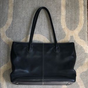 J. Crew Black Leather Bag